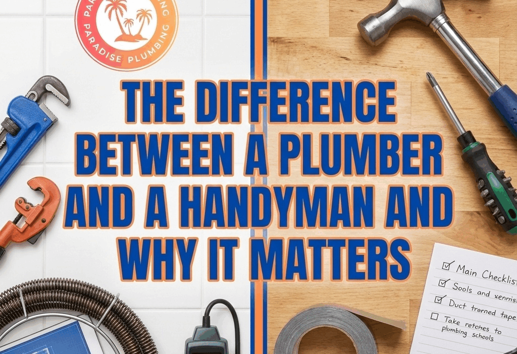 The Difference Between A Plumber And A Handyman And Why It Matters