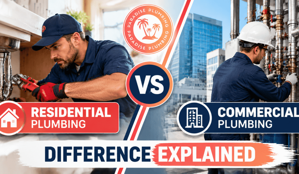 Residential Plumbing vs Commercial Plumbing
