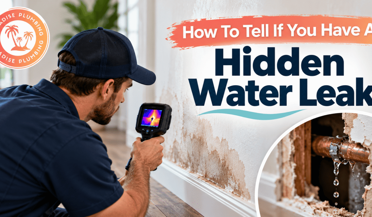 hidden water leak signs