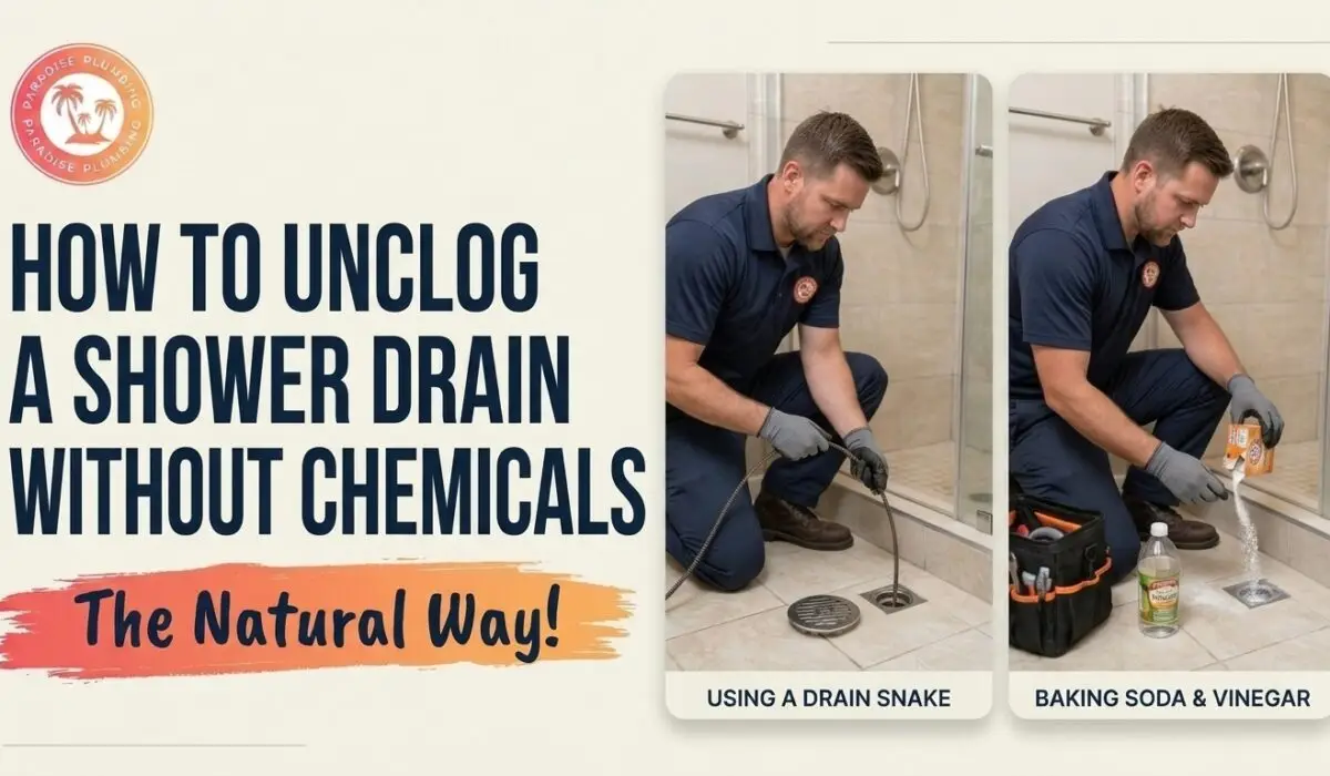 how to unclog a shower drain without chemicals
