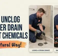 how to unclog a shower drain without chemicals